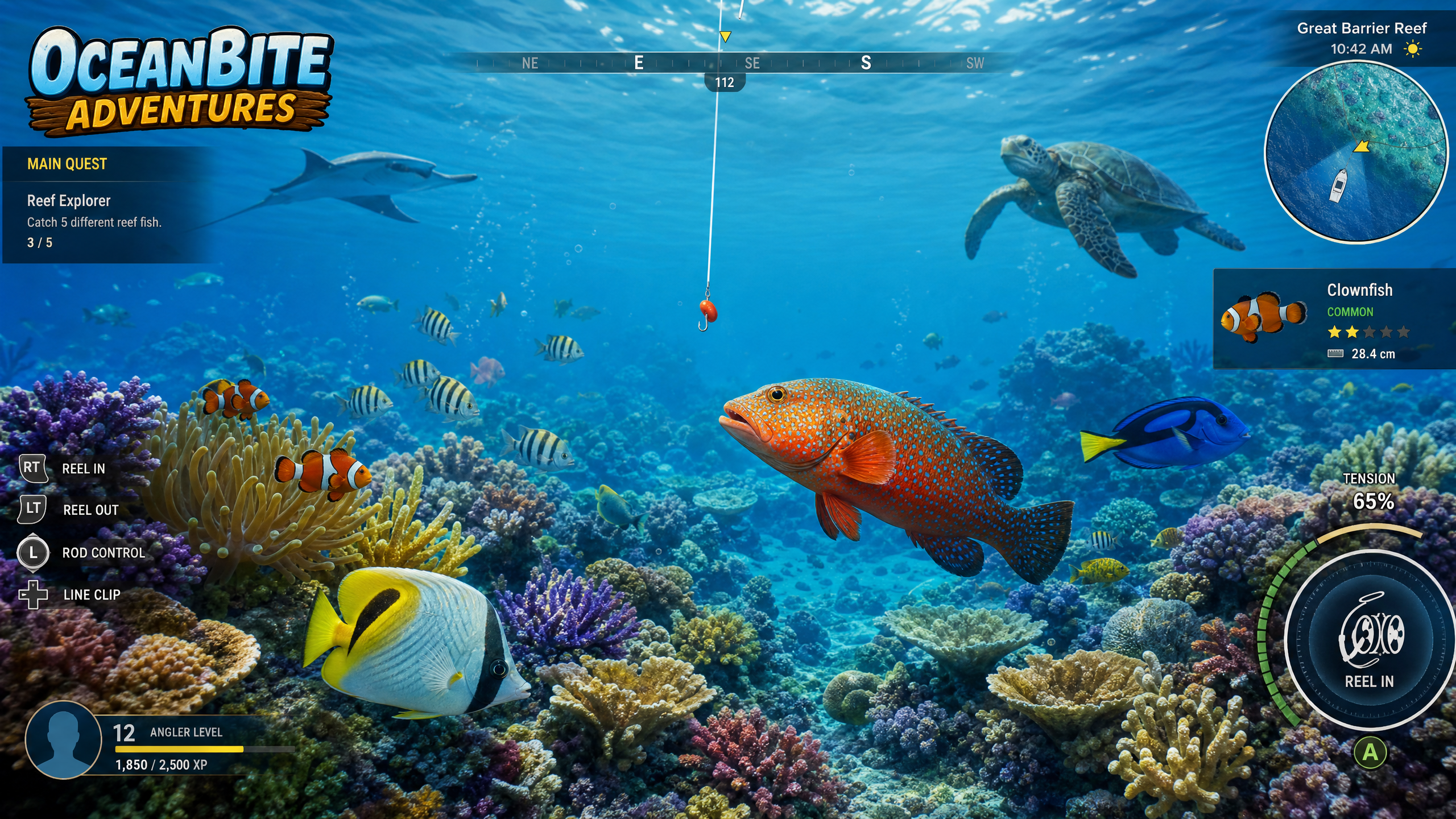 OceanBite Adventures – Great Barrier Reef fishing RPG