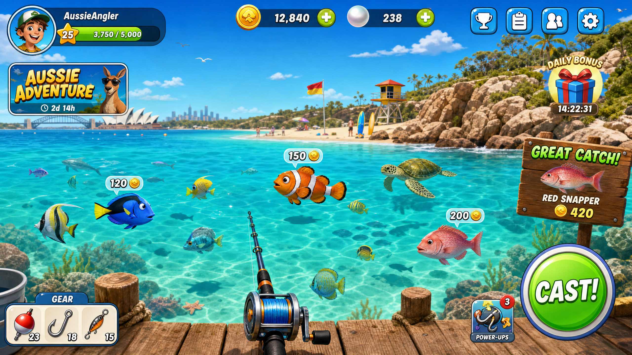 Aussie Angler – casual fishing game
